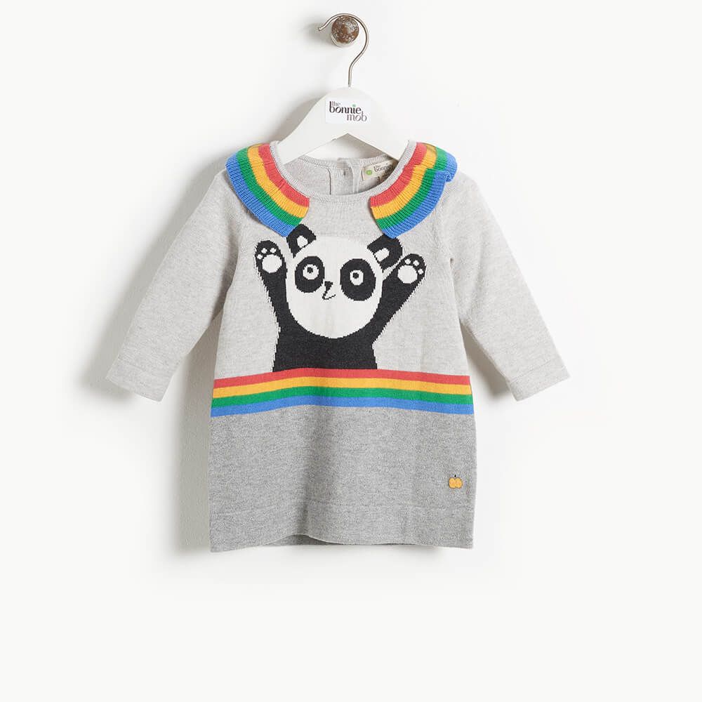 Newborn 0-3Month Panda Baby Boy romper Outfit Soft Wool Crochet White knit  Dress | eBay